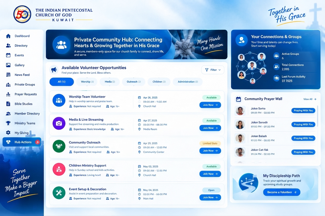 Private Community Hub